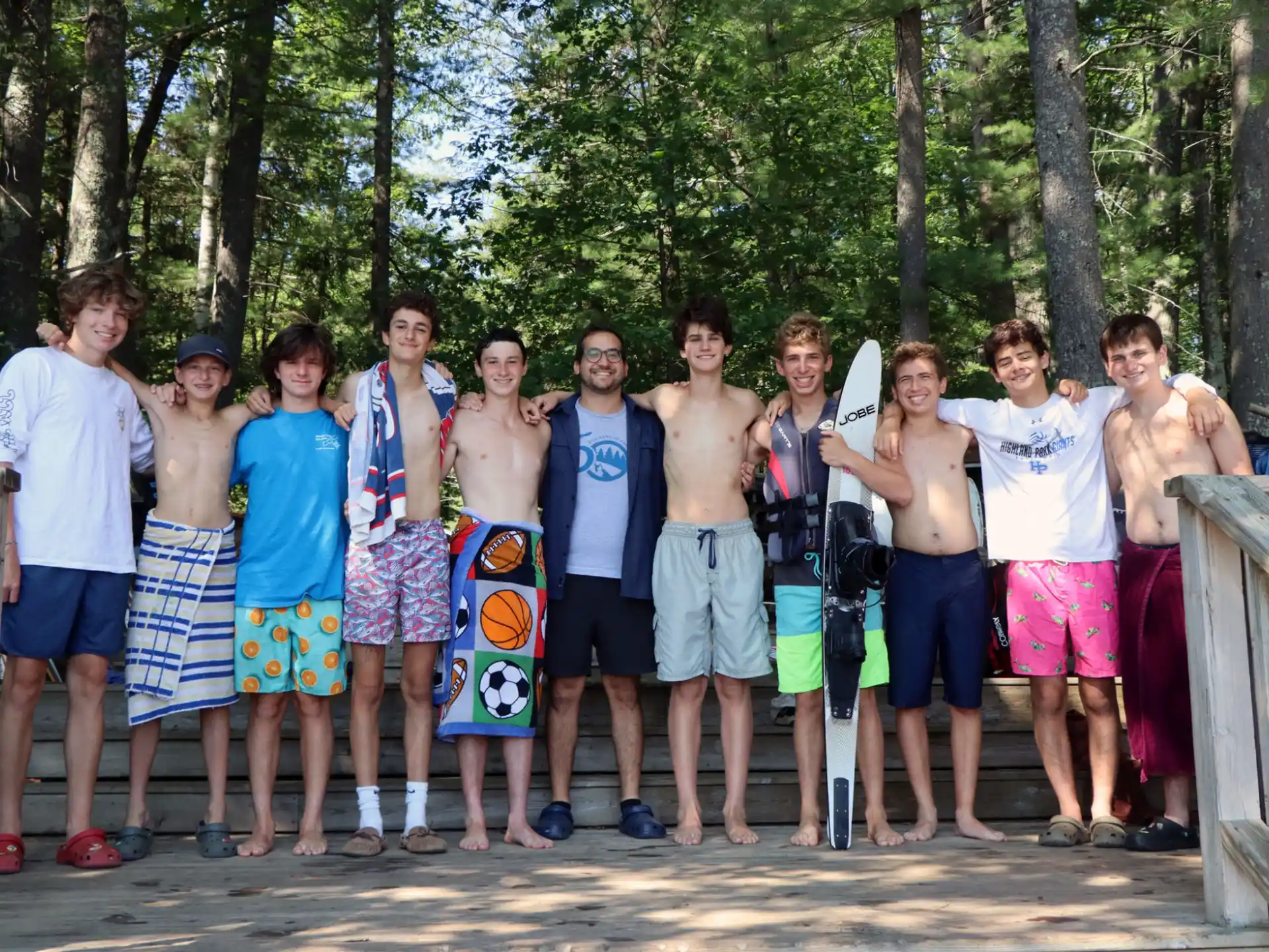 a group of people posing for a photo
