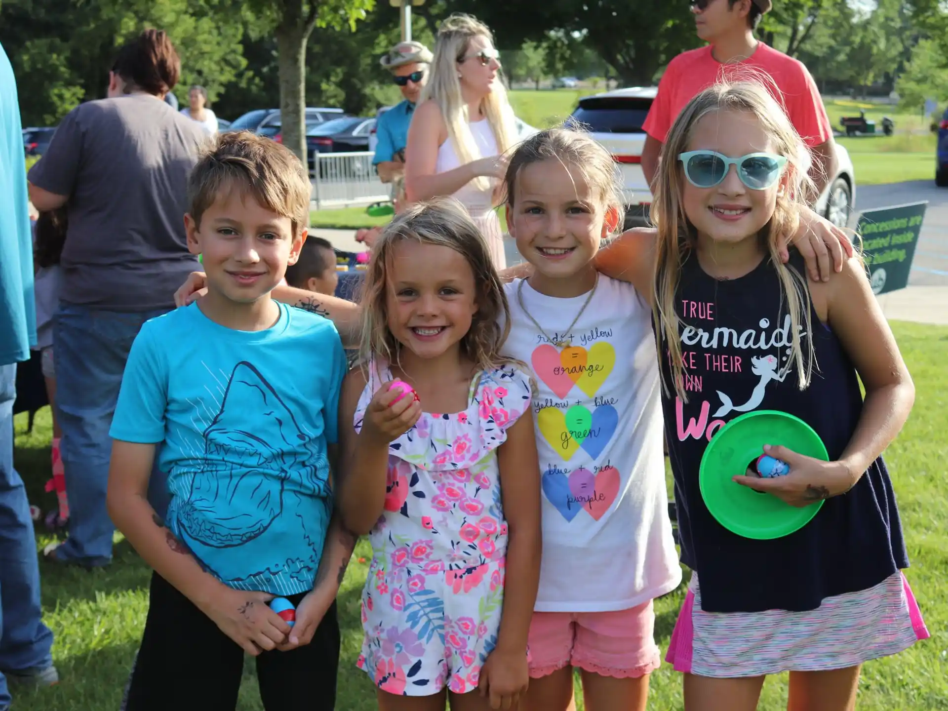 a group of children posing for a photo