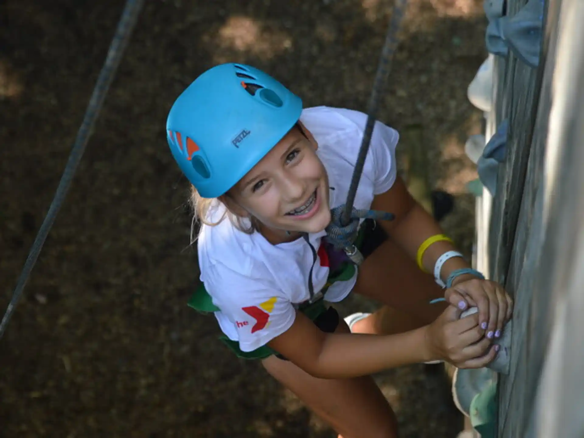 a girl on a swing