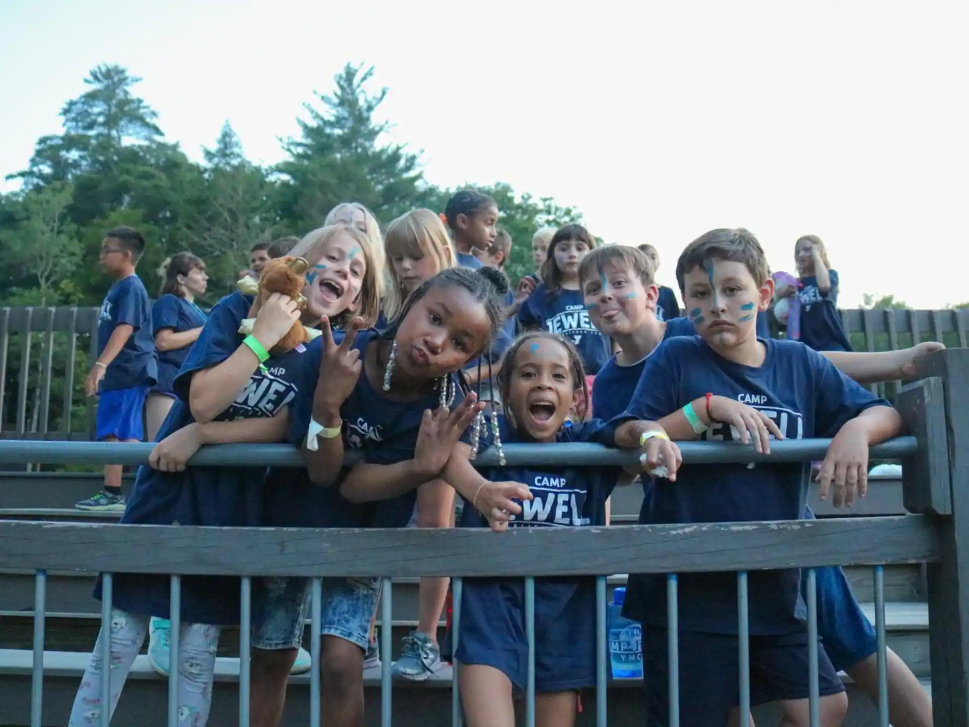 a group of children posing for a photo