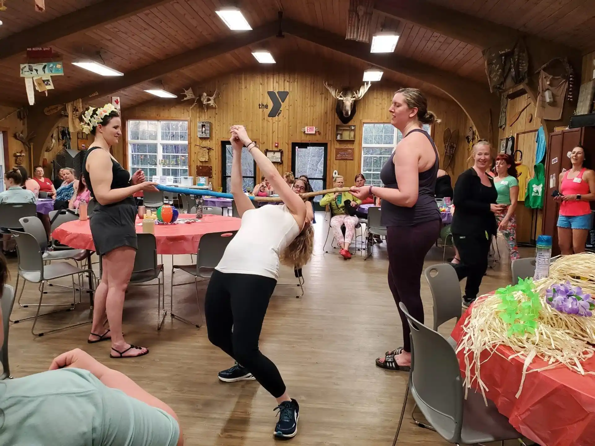 a group of people dancing