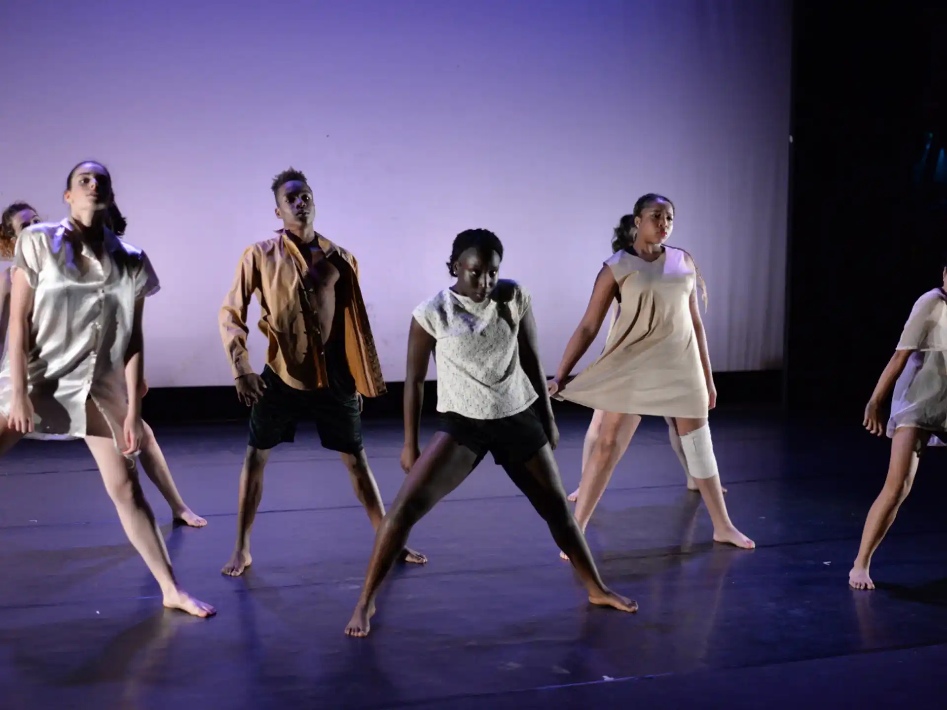 a group of people dancing