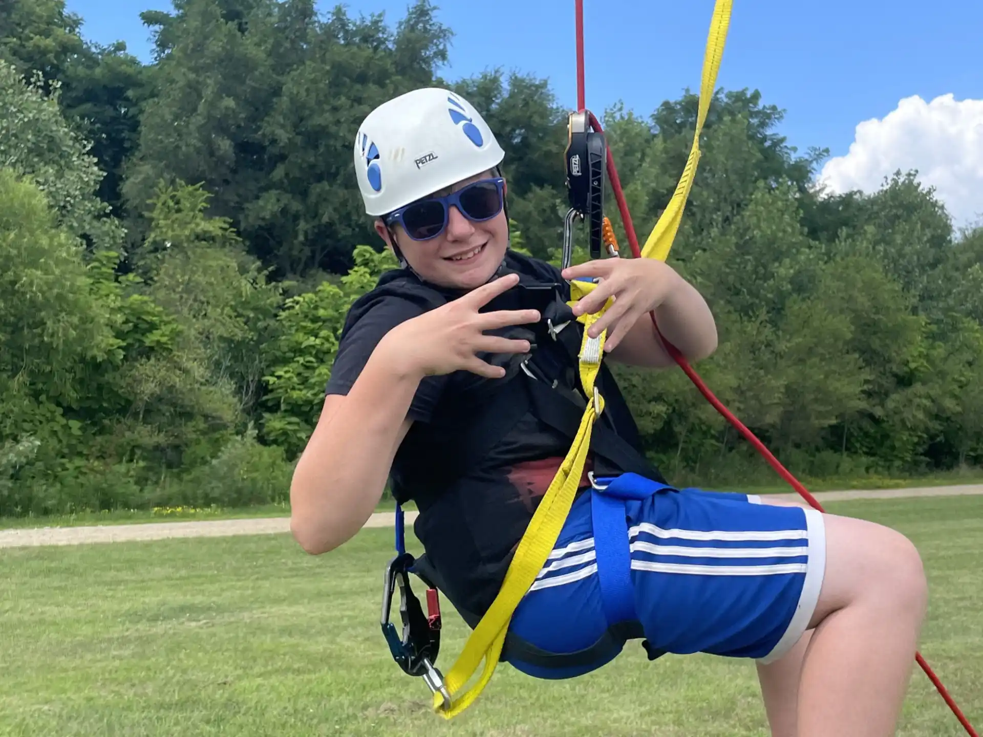 a person holding a bow and arrow