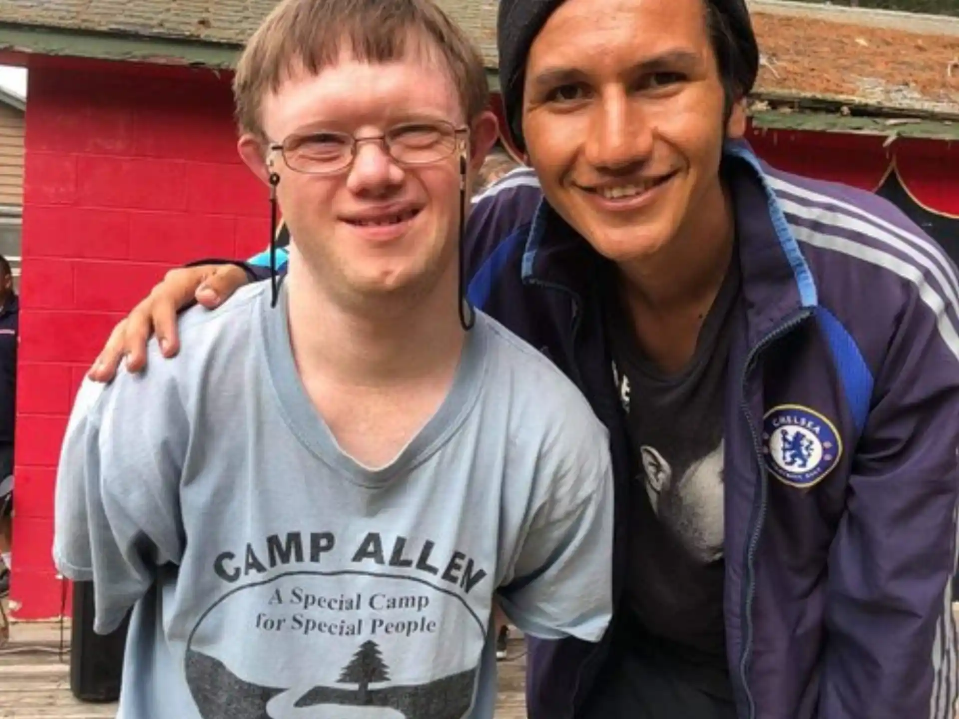 a man and a woman posing for a photo