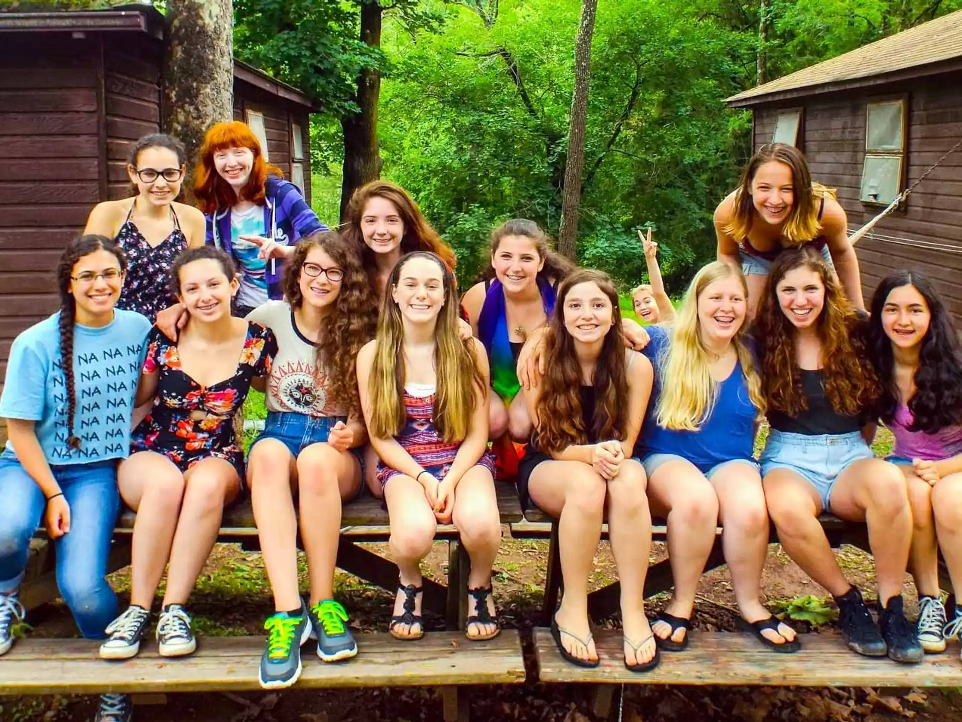a group of people posing for a photo