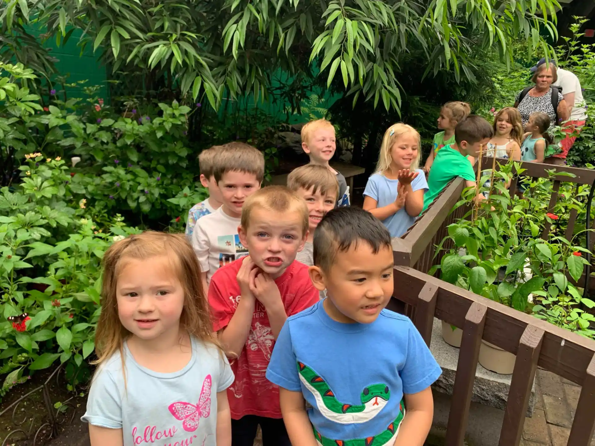 a group of children posing for a photo