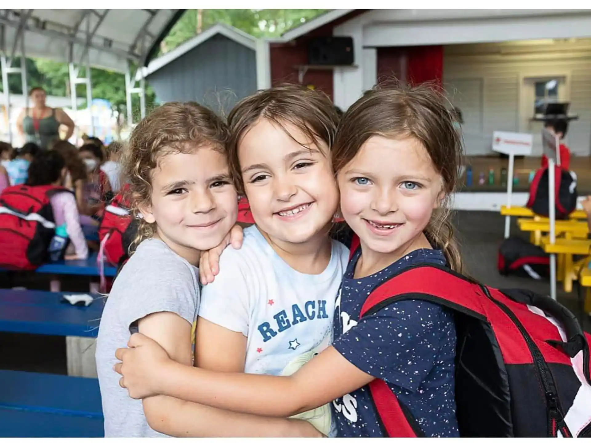 a group of children posing for a photo