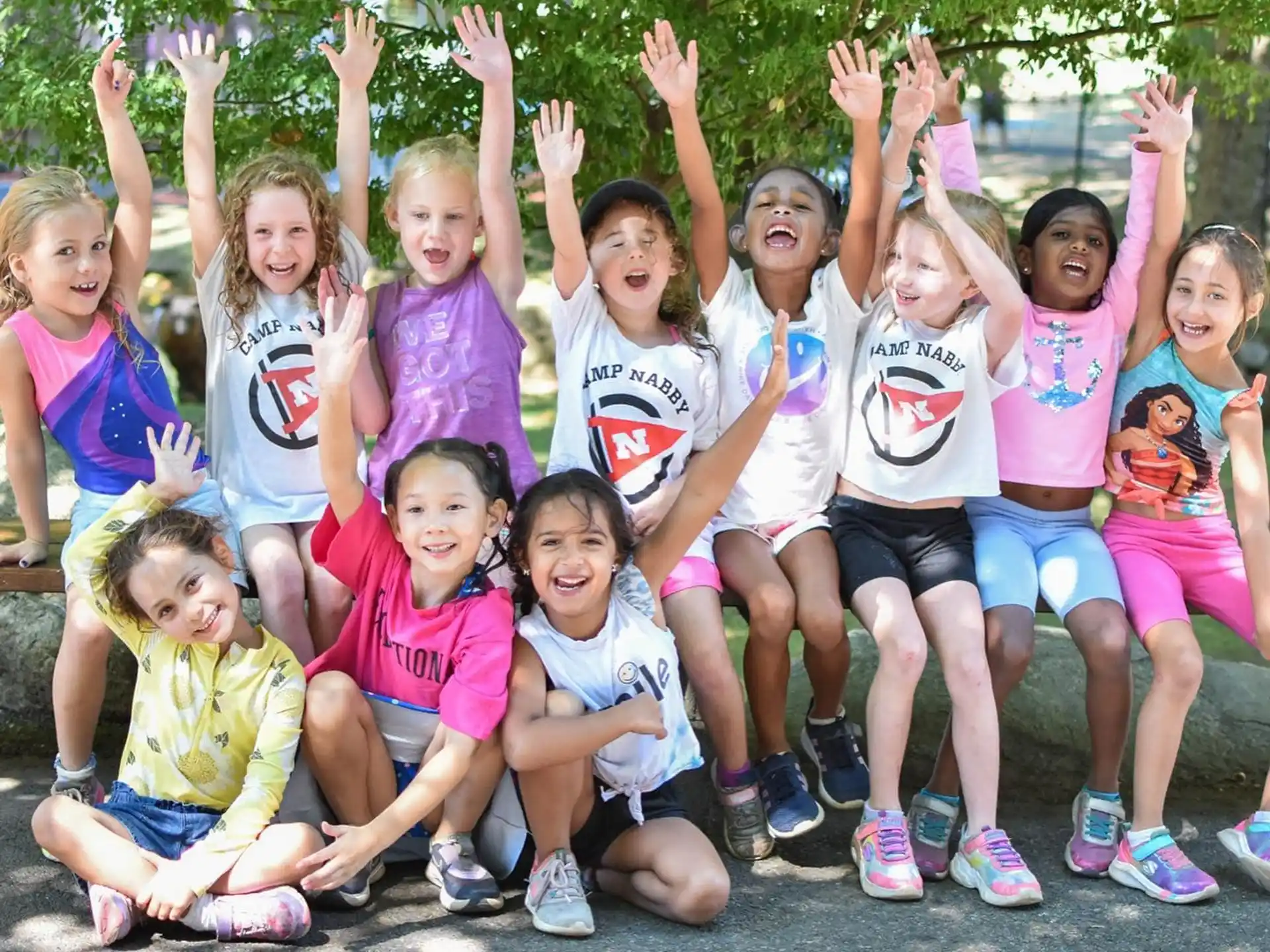 a group of children posing for a photo
