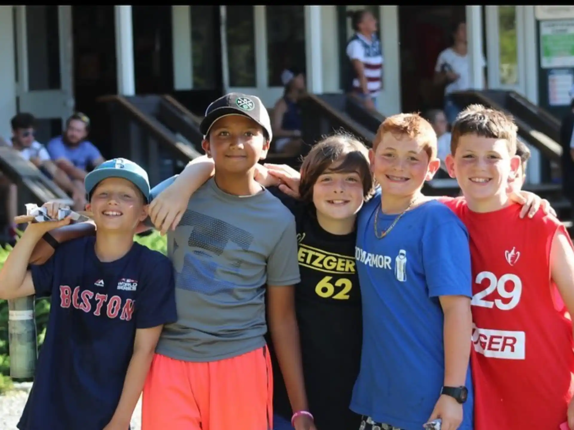 a group of people posing for a photo