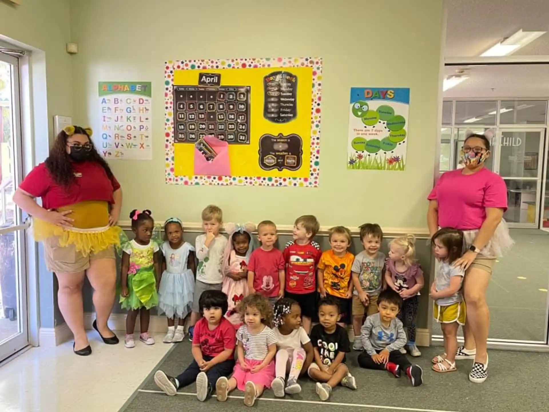 a group of children posing for a photo